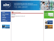 Tablet Screenshot of library.ubm.ac.id